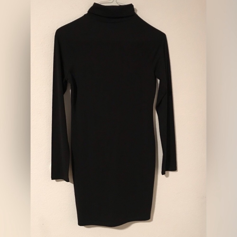 BUNDLE- NEW Forever 21 Black and Tan Long-Sleeve Turtleneck Bodycon Dresses